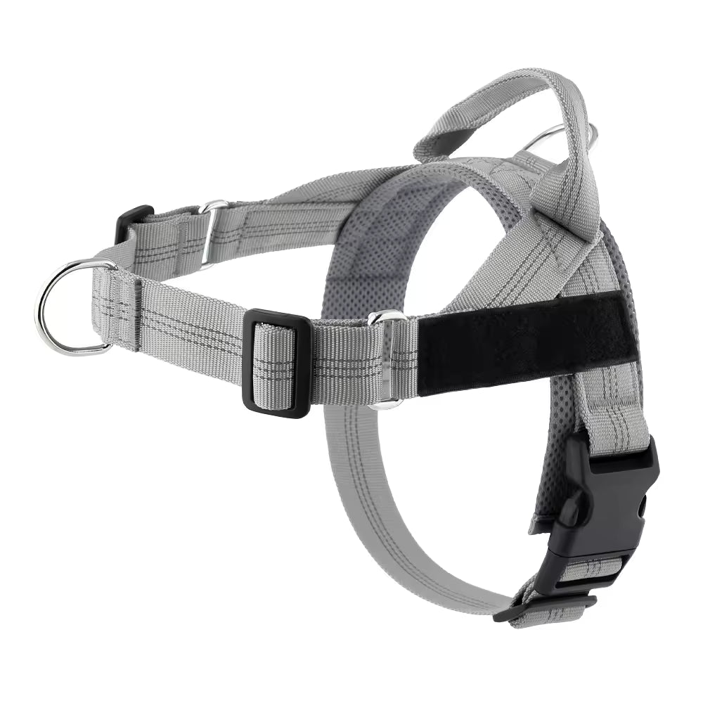 Harnais Anti-Traction pour Chien — Anneau Avant, Sangles Réglables, Tailles XS à XL