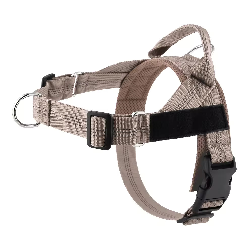 Harnais Anti-Traction pour Chien — Anneau Avant, Sangles Réglables, Tailles XS à XL